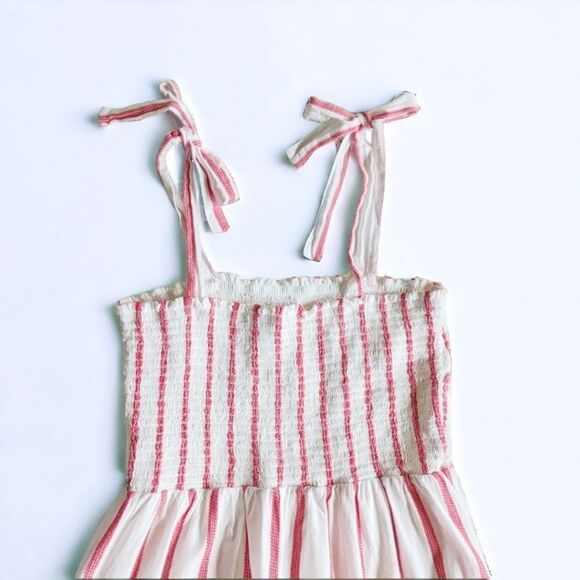 Draper James Smocked Midi Dress XL – Tie Strap Cottagecore Picnic Vibes - Picture 7 of 12